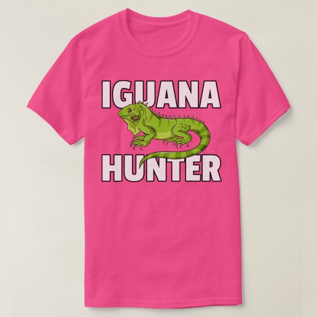 Iguana Hunter Reptile Lizard Hunting T Shirt (Design framsida)