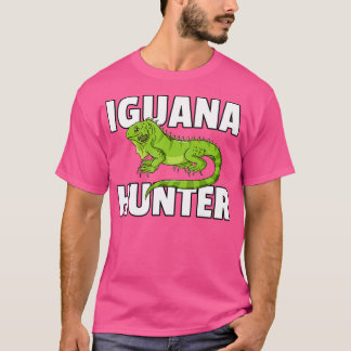 Iguana Hunter Reptile Lizard Hunting T Shirt