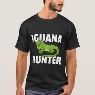 Iguana Hunter Reptile Lizard Hunting T Shirt