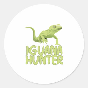 Iguana Hunter Runt Klistermärke