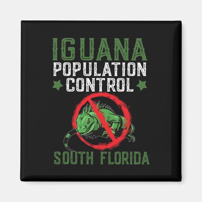 Iguana Hunting Design for South Florida Iguana Hun Magnet (Framsidan)