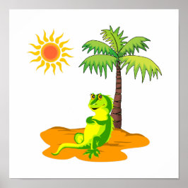 Iguana i öknen poster
