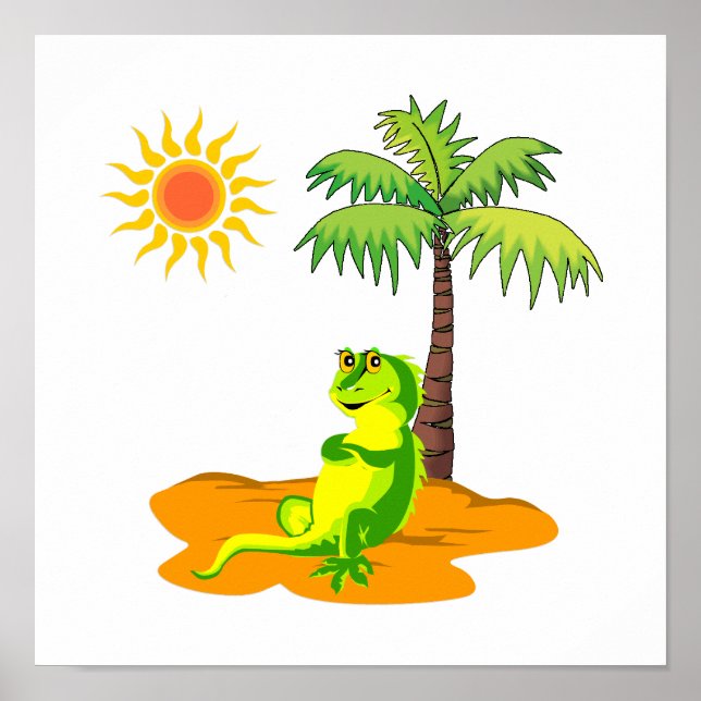 Iguana i öknen poster (Framsidan)