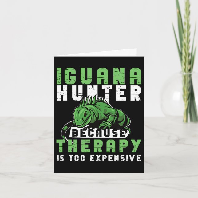 Iguana-jaktdesign för Iguana Hunter Kort (Framsida)