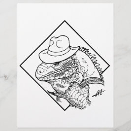 Iguana Jones - Färgsida.