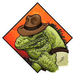 Iguana Jones T Shirt