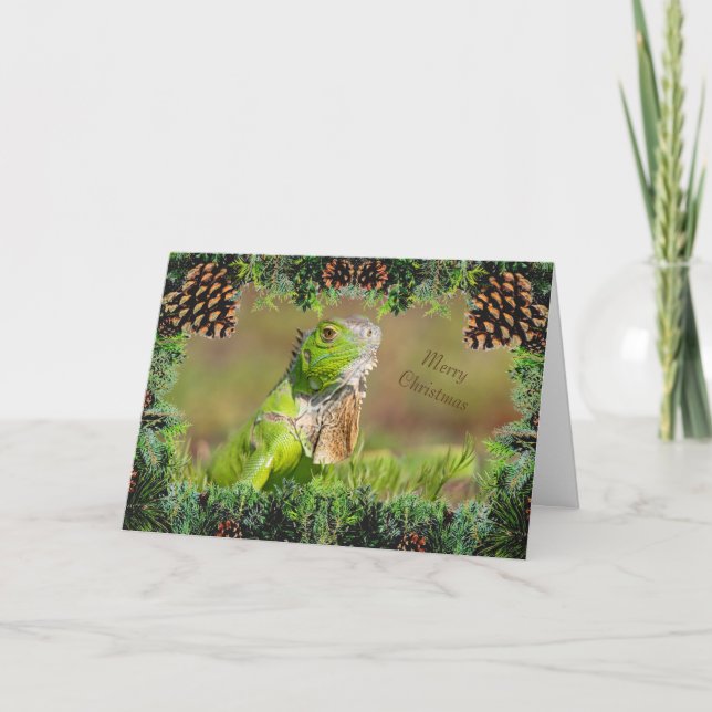 Iguana-julkort Kort (Framsida)