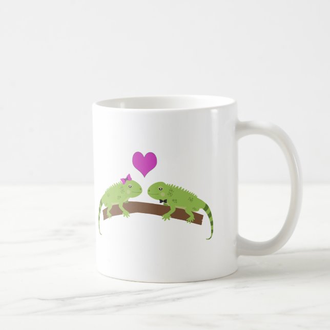 Iguana Kärlek Kaffemugg (Höger)