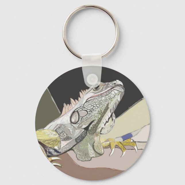 Iguana Keychain Nyckelring (Framsida)