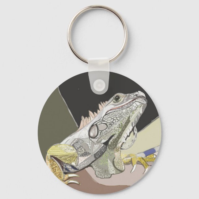 Iguana Keychain Nyckelring (Framsida)