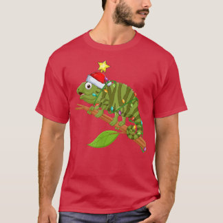 Iguana Lighting Julafton Träd Matching Iguana Chri T Shirt