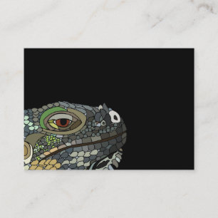 Iguana Lizard Animal Illustration Visitkort