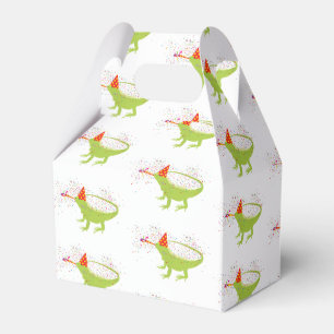 Iguana Lizard Partying Animals med Party Presentaskar