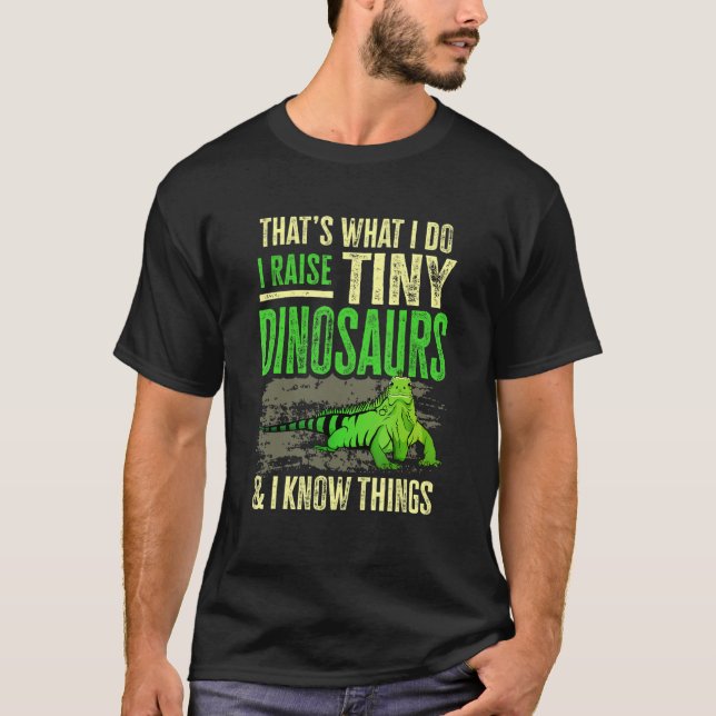 Iguana Lizard Reptile Herpetologist T Shirt (Framsida)