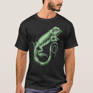 Iguana Lizard Reptile Leguan Grönt Pet Animal Herp T Shirt