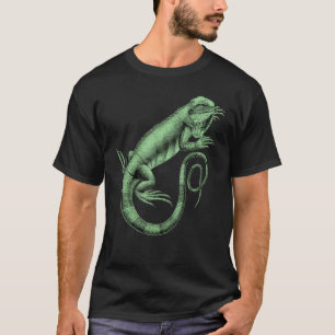 Iguana Lizard Reptile Leguan Grönt Pet Animal Herp T Shirt