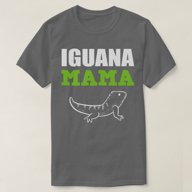 Iguana Mamma Djurskötare  T Shirt (Design framsida)