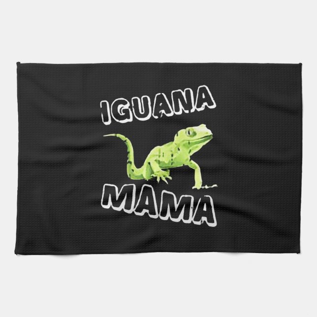 Iguana mamma kökshandduk (Horisontell)