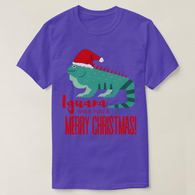 Iguana önskar dig en God jul 3 T Shirt (Design framsida)