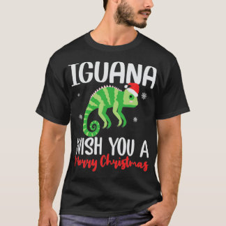 Iguana önskar dig en God jul-funny T Shirt
