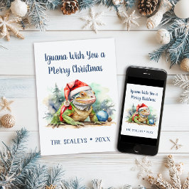 Iguana önskar dig en God jul Julkort