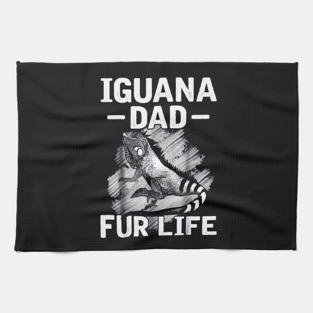 Iguana pappa päls kökshandduk (Horisontell)