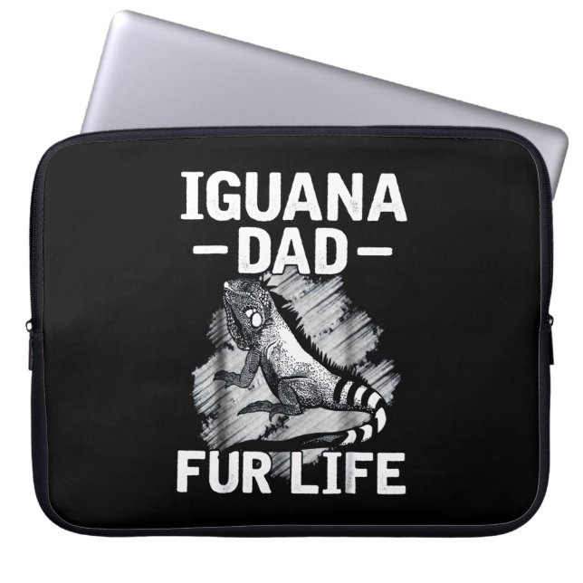 Iguana pappa päls laptop fodral (Framsidan)