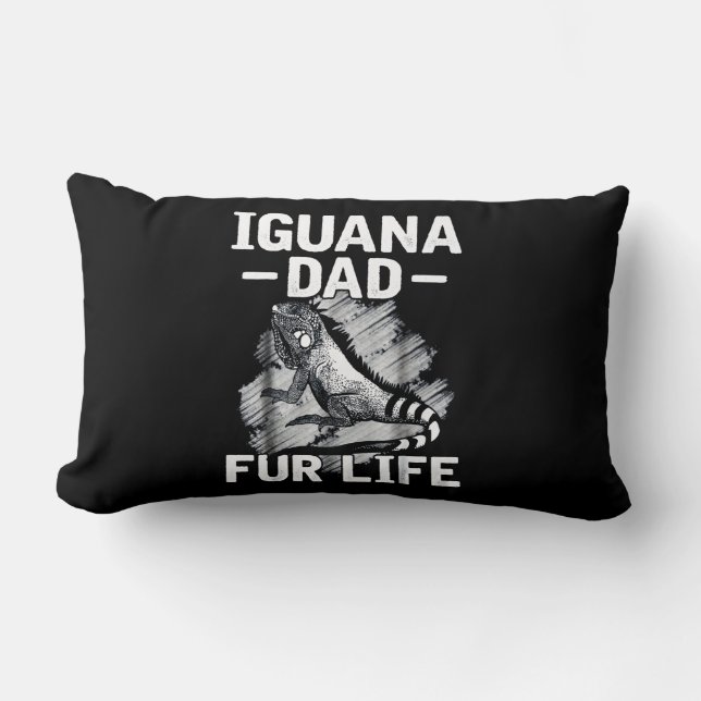 Iguana pappa päls lumbarkudde (Framsida)