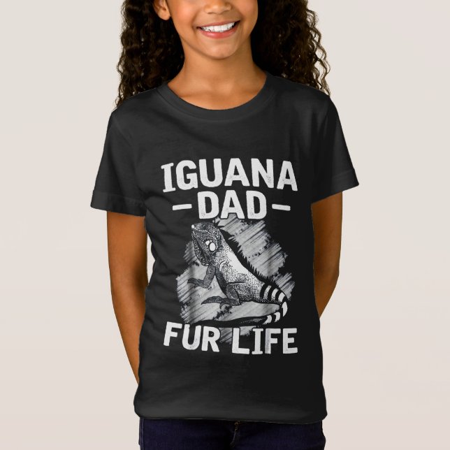 Iguana pappa päls t shirt (Framsida)