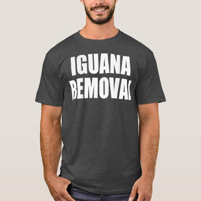 Iguana    RemovalDESIGN PÅ BAK T Shirt (Framsida)
