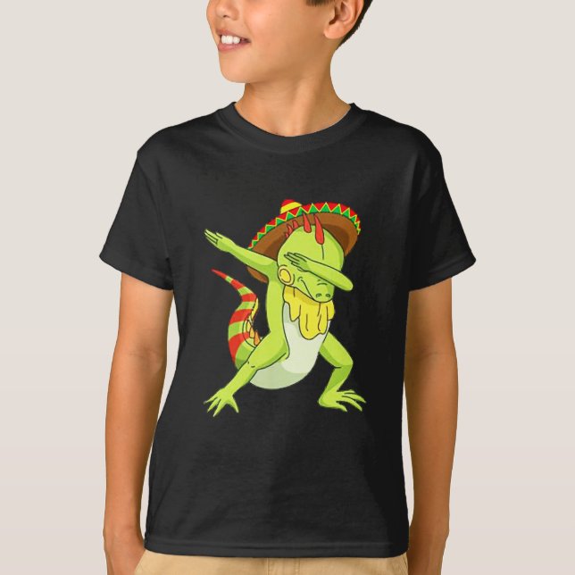 Iguana roligt t shirt (Framsida)