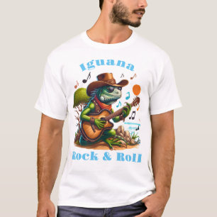 Iguana Serenading Swamp Dweller Sten & Roll T Shirt