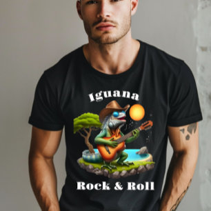 Iguana Serenading Swamp Dweller Sten T Shirt