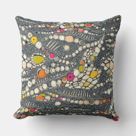 iguana skin indigo pop kudde