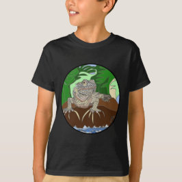 Iguana vid havet t shirt