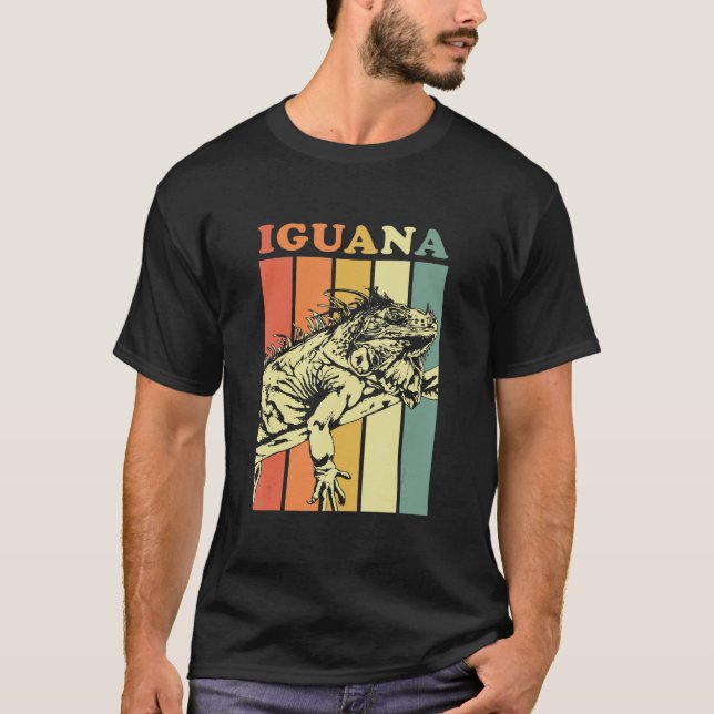 Iguana Vintage Gift T Shirt (Framsida)
