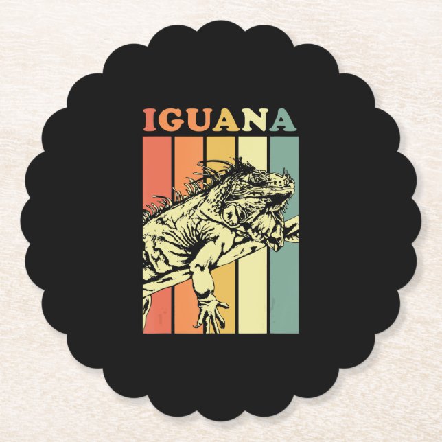 Iguana Vintage Gift Underlägg Papper (Framsida)