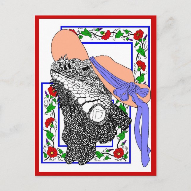 Iguanadonna Vykort (Framsida)