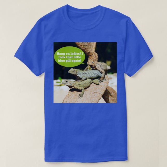 Iguanas på Viagra T Shirt (Design framsida)