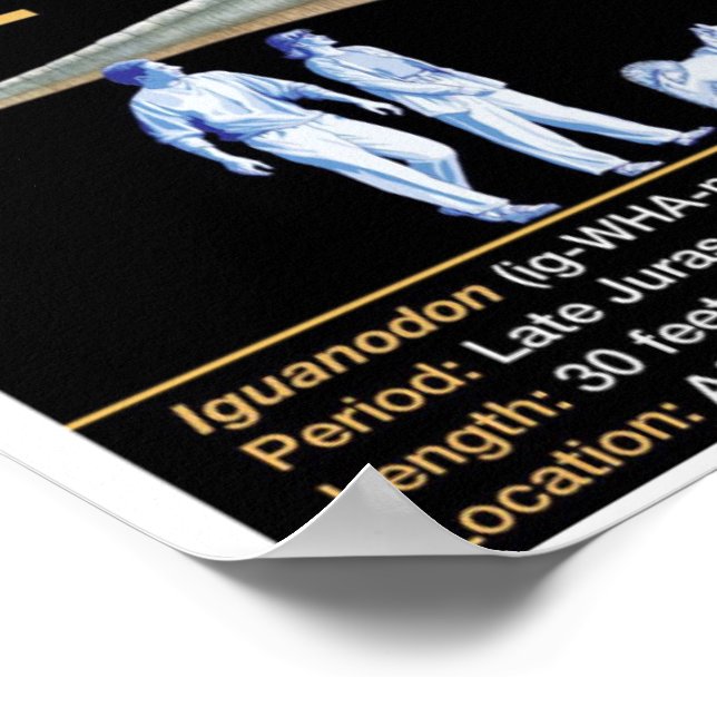 Iguandon - Biologi Juraperioden Poster (Hörn)