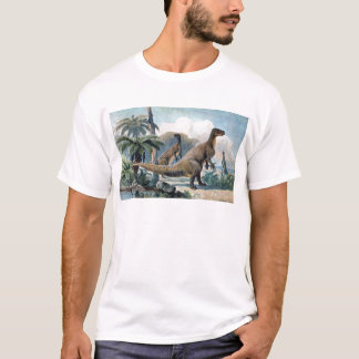 Iguanodon antikt tryck tee shirt