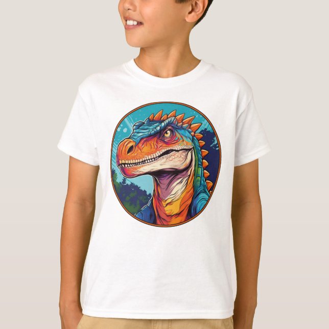 Iguanodon - Classic Dinosaur Tee T-Shirt (Framsida)