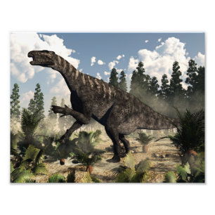 Iguanodon mycket - 3D framför Fototryck