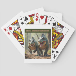 Iguanodon skojar casinokort