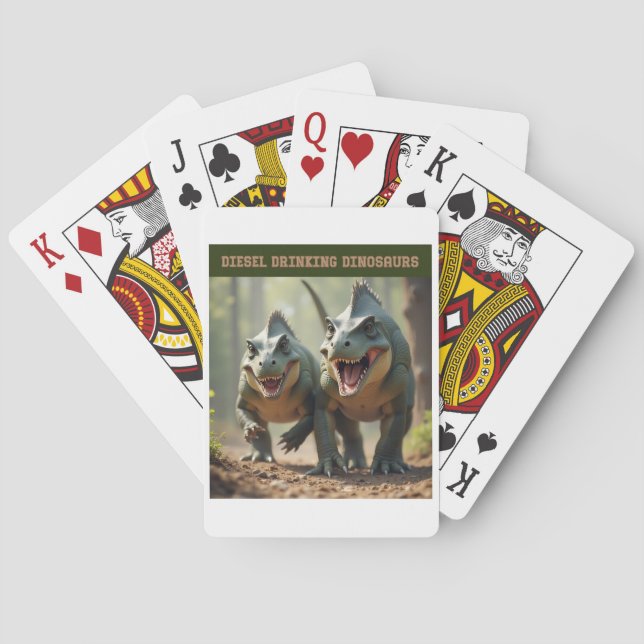 Iguanodon skojar casinokort (Baksidan)