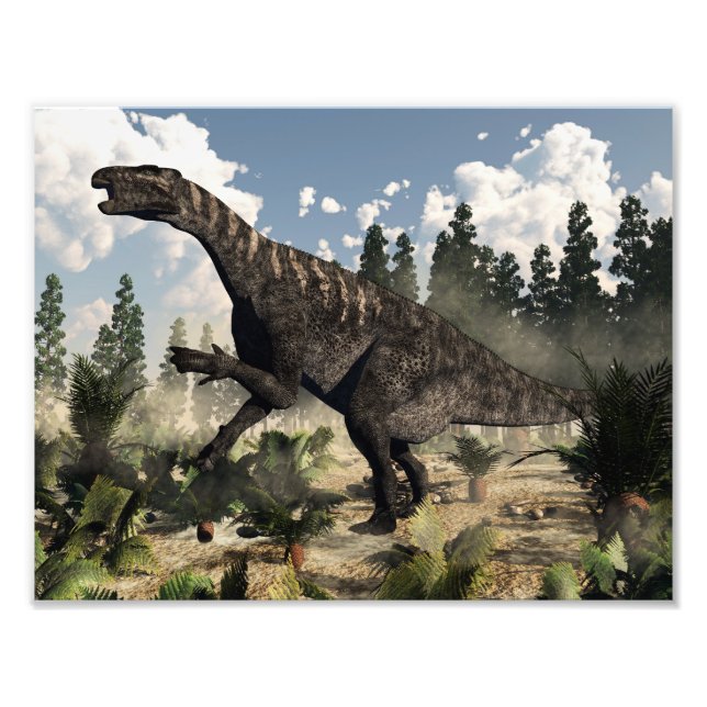 Iguanodon-uppfödning - 3D-rendering Fototryck (Framsidan)