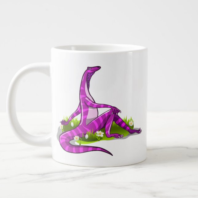 Iguanodon visar hennes naturliga skönhet. jumbo mugg (Vänster)