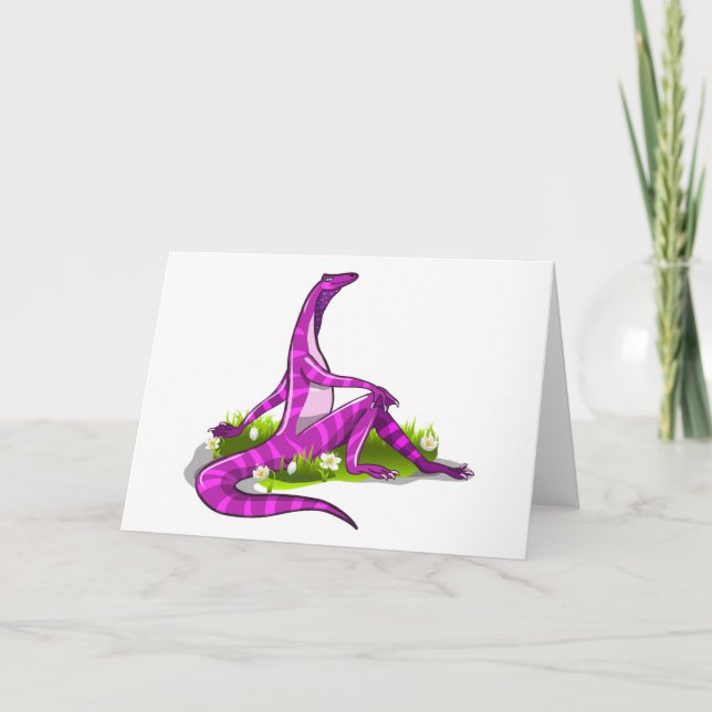 Iguanodon visar hennes naturliga skönhet. kort (Framsida)