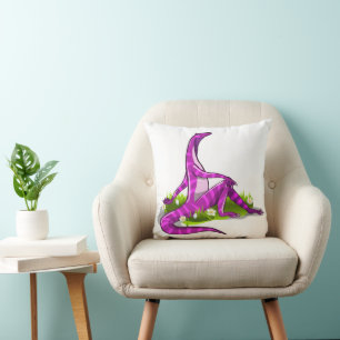 Iguanodon visar hennes naturliga skönhet. kudde