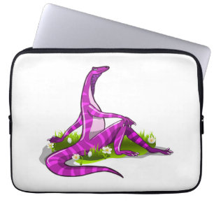 Iguanodon visar hennes naturliga skönhet. laptop fodral